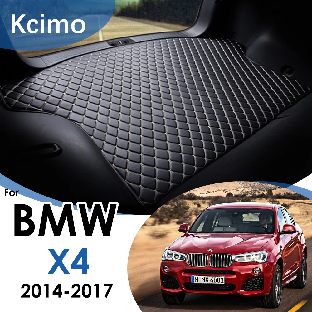 

Кожаные Коврики для багажника Kcimo для BMW X4 F26, аксессуары, задний поднос для груза, коврик для багажника, автомобильный коврик, коврик для пола...