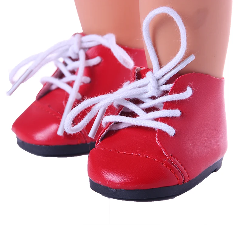 Обувь для кукол Симпатичные Блестящие стильные кожаные туфли 18 дюймовых