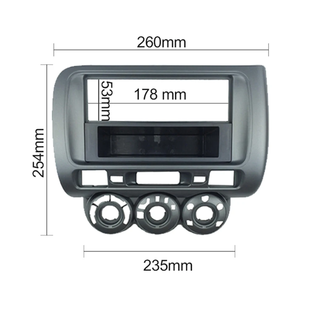 One / Double Din Facia for Honda Jazz Radio DVD Stereo CD Panel Dash Mounting Installation Trim Fascia Kit Bezel Frame | Автомобили и