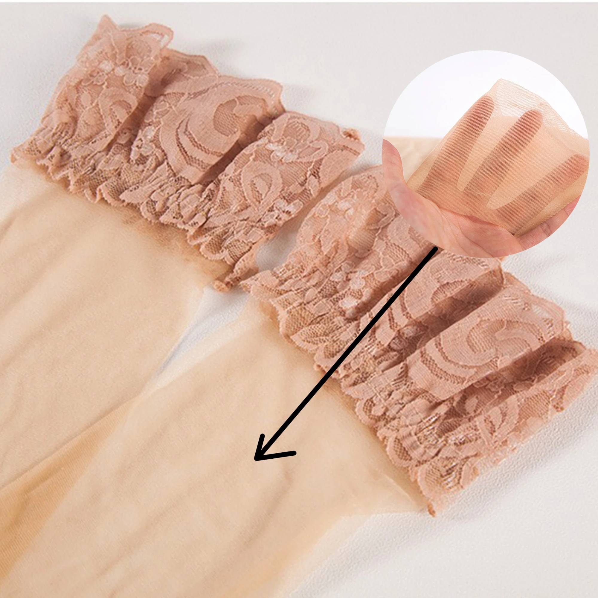 

2020 sexy knee high socks designer Nylon lace fish net thigh high socks women transparent High elastic stockings Kawaii socks