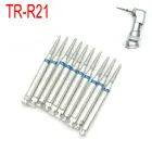 Бриллиантовые боры TR-R21 Dental, 10 шт., для низкоскоростного углового наконечника, стоматологический инструмент для стоматологической лаборатории
