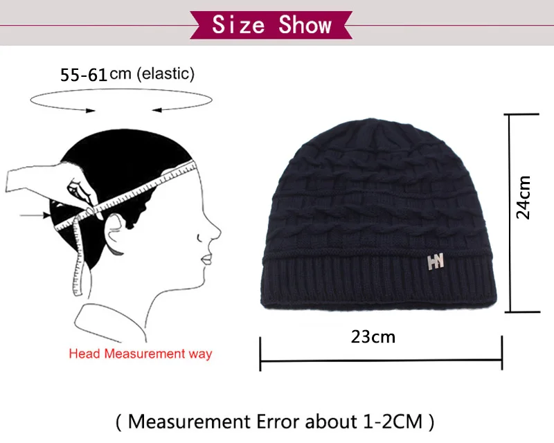 Брендовые зимние вязанные шапочки Skullies Beanies мужские зимние шапки для мужчин женская шапка-маска теплая Толстая Мужская однотонная зимняя шапка