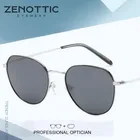 Мужские поляризационные солнцезащитные очки ZENOTTC с круглой оправой, UV400, очки для вождения, Оптические солнцезащитные очки с линзами по рецепту