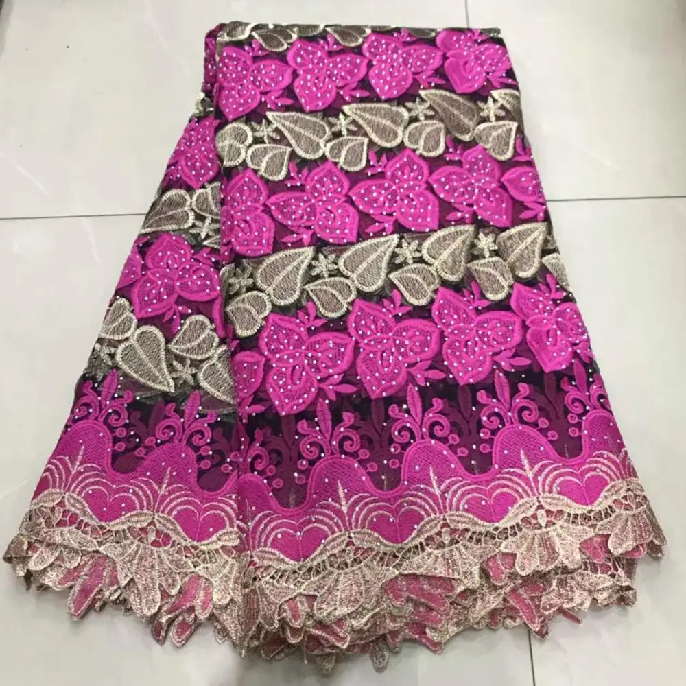 Быстрая доставка африканская швейцарская вуаль кружева высокого качества