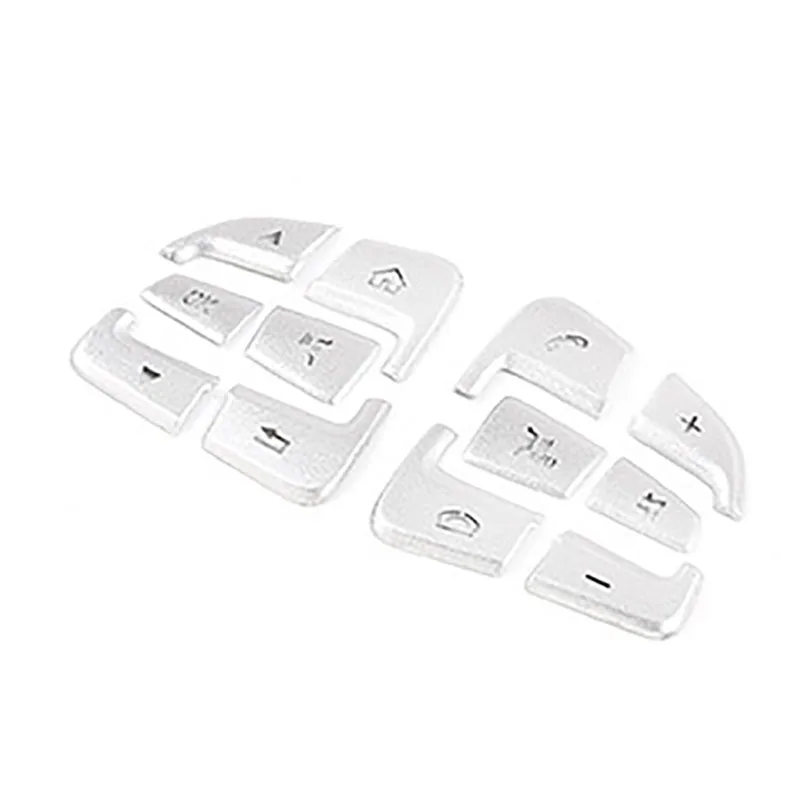 

Для Benz C V GLC Class 2015-2020 Автомобильная алюминиевая Кнопка рулевого колеса отделка крышка Декоративные наклейки аксессуары