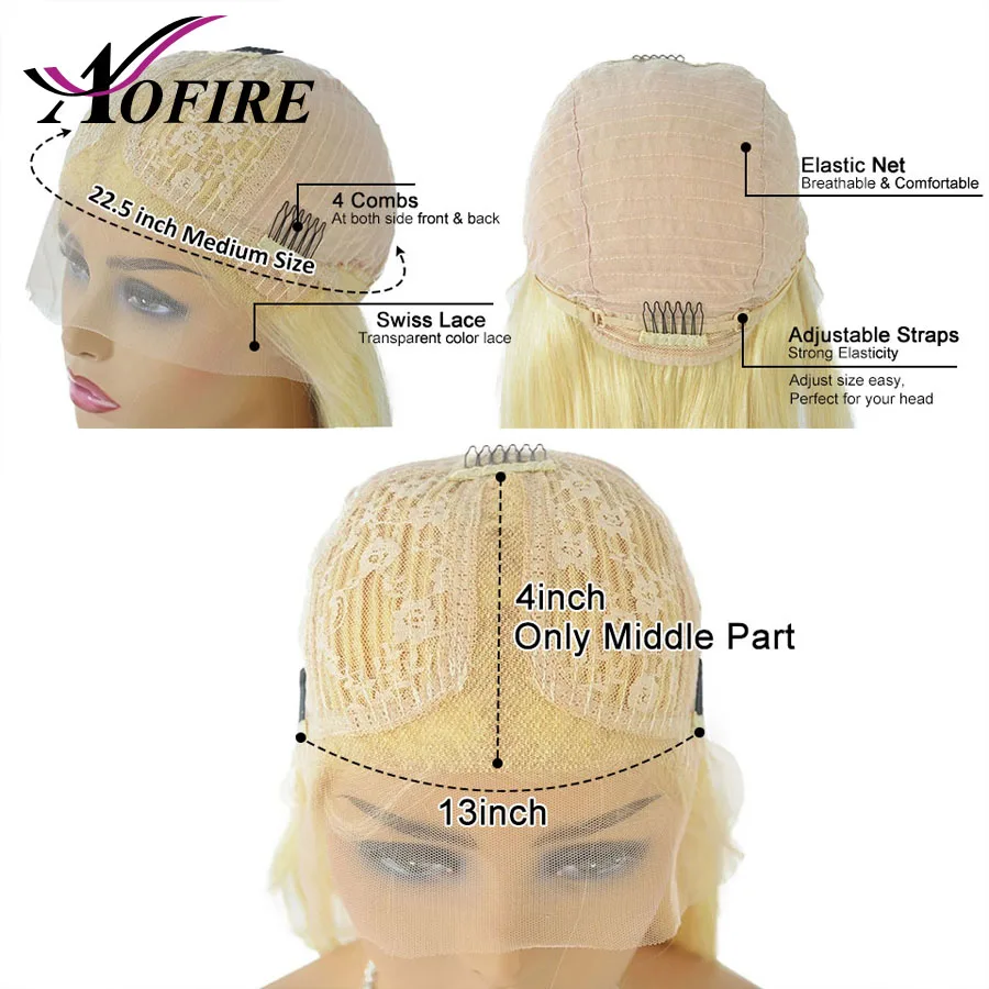 Парики #613 предварительно выщипанные бразильские волосы Remy прямые средняя часть