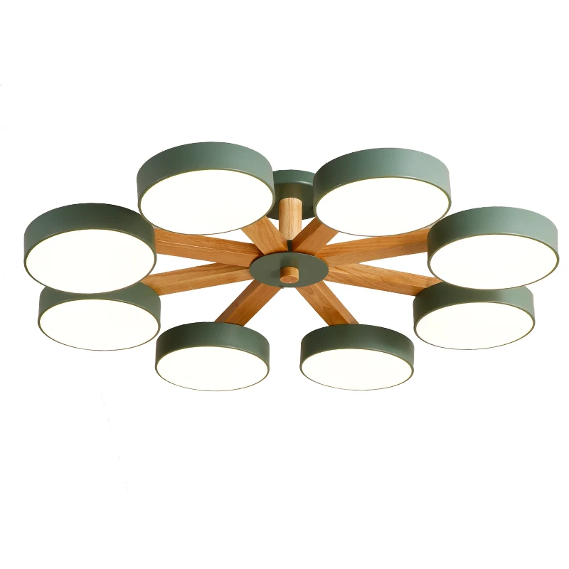 

Потолочные люстры в скандинавском стиле с железным абажуром, потолочные светильники для деревьев, светодиодные светильники для помещений