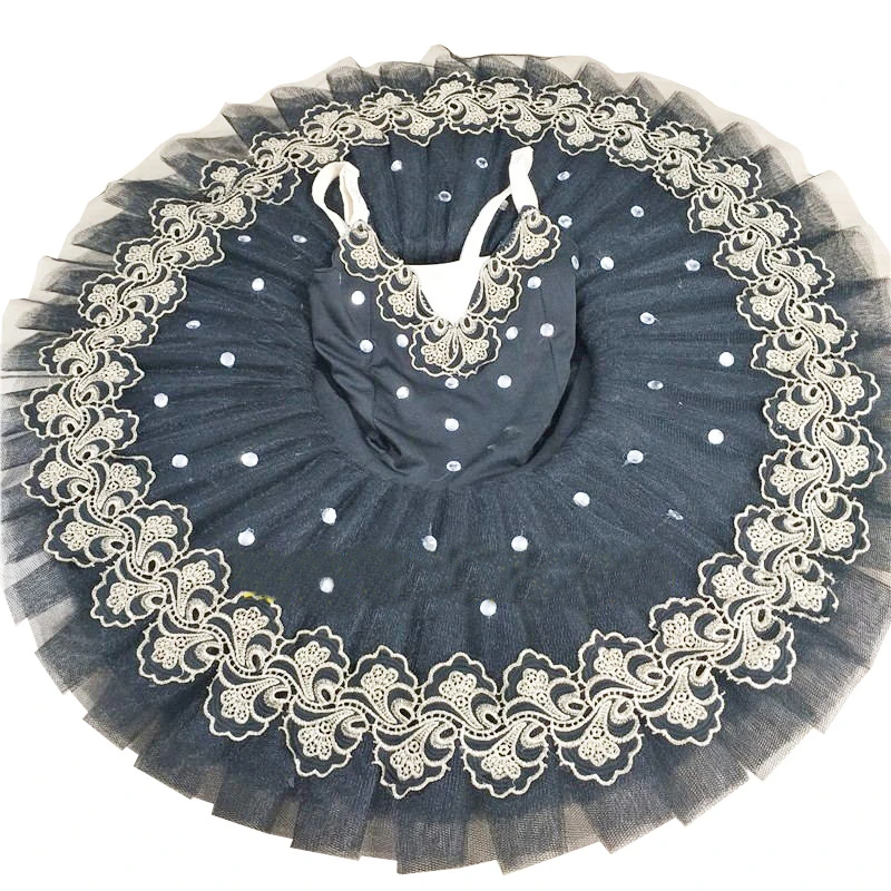 

children's black Ballet skirt professional Tutu Skirt Swan Lake sling lake tutu dress women ballet tutu skirt