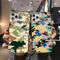 camouflage pattern camo military army phone case tempered glass for iphone 13 12 mini 11 pro xr xs max 8 x 7 plus se soft cover