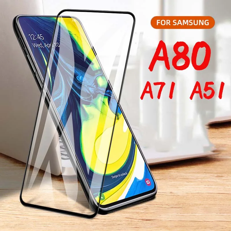 

Закаленное стекло для Samsung Galaxy A80, A71, A51, Защитная пленка для Samsung Galaxy A80, A71, 51, A715, A515, защитное стекло