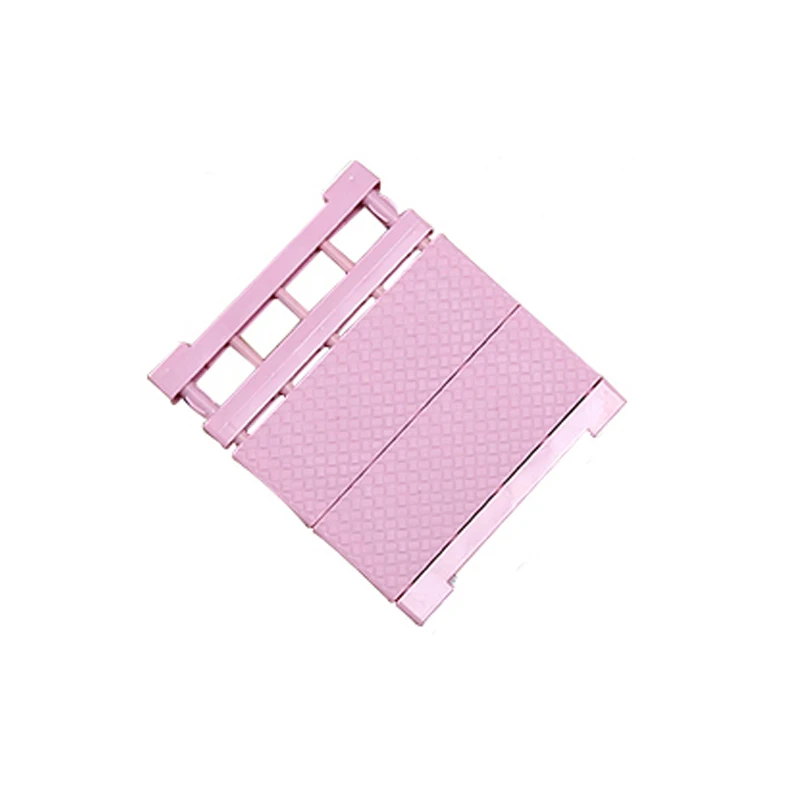 Pink 30-40cm Регулируемый шкаф, органайзер для хранения полка настенная кухонная стойка пространство 1 шт 4 цвета - Цвет: Pink 30-40cm