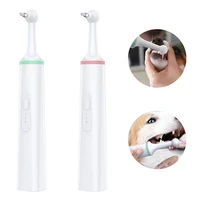 2pcs pet care tooth scaler dog tartar remover electric toothbrush polisher portable pet teeth oral hygiene care cleaning tool
