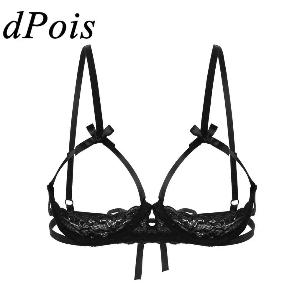 Женский прозрачный кружевной бюстгальтер сексуальное нижнее белье регулируемый на бретелях спагетти с