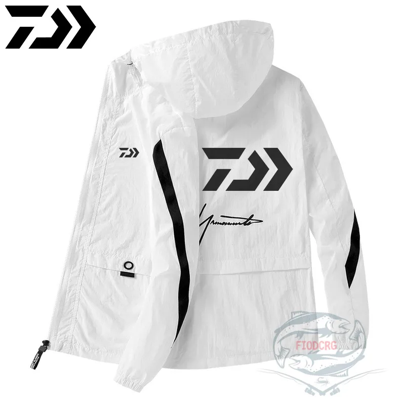 

2020 Daiwa Outdoor Long Sleeve Sunscreen Fishing Clothes Breathable Thin Fishing Sunscreen DAWA Jacket Hooded Fishing Clothing