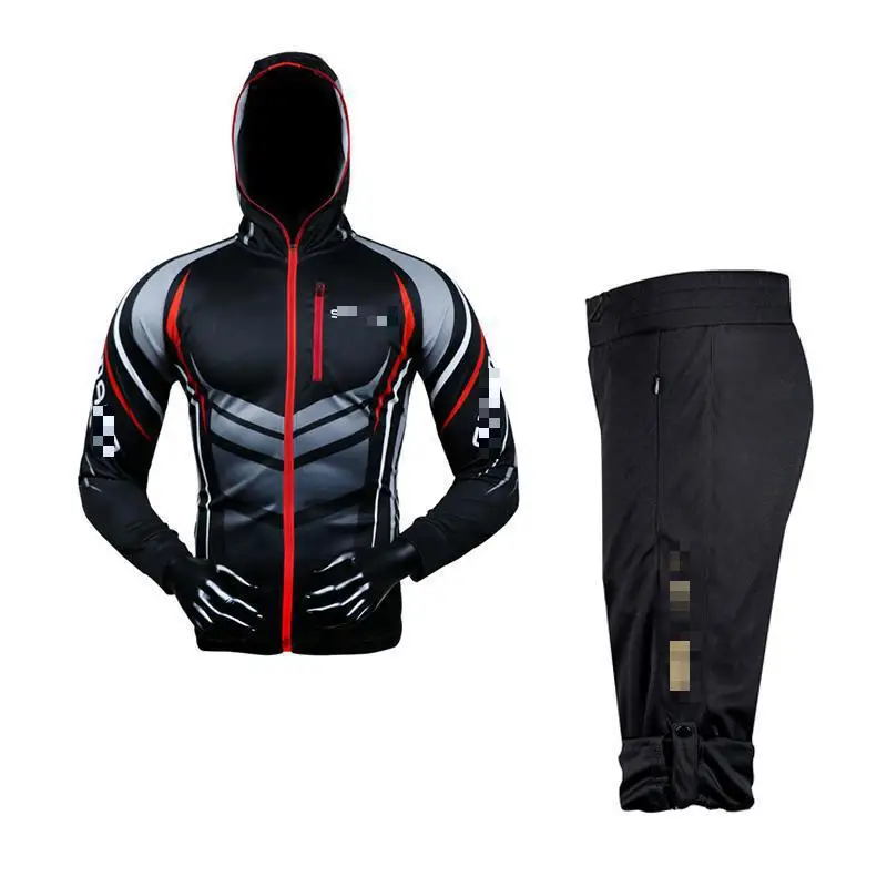 

2020 New Fishing Clothing Sets Breathable Upf 50+ Uv Protection Outdoor Sportswear Suit Summer Fishing Shirt Pants Hooded Shirt