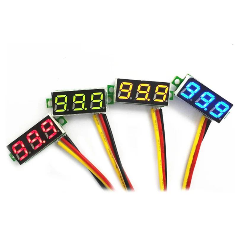 0.28 Inch Mini LED Display 0-100v 3-wire System Voltmeter Measurement Tool 200ms Speed/time Accuracy | Инструменты