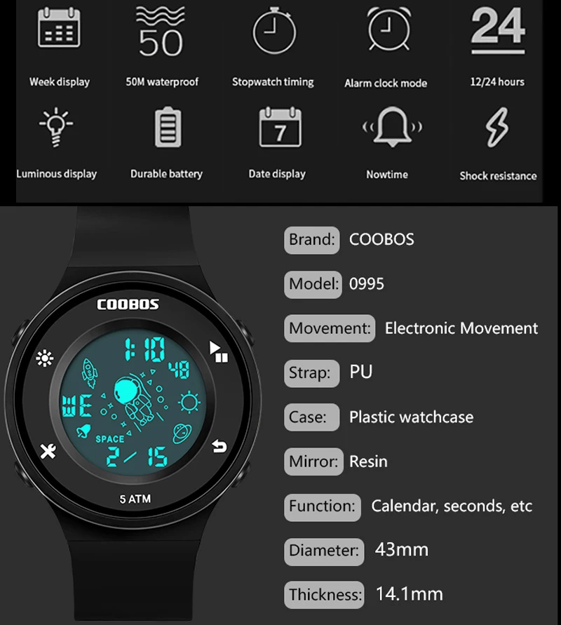 Детские Водонепроницаемые наручные часы креативные вращающиеся ультратонкие