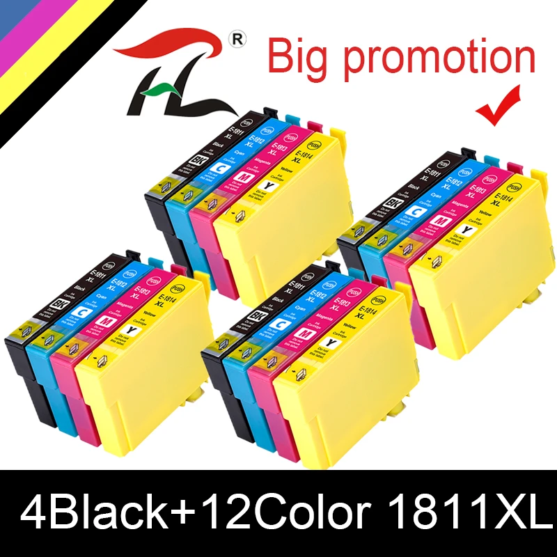 Картриджи для принтера EPSON 18XL T1811 T1814 XP312 XP205 XP225 XP212 XP215 XP302 XP412 XP402 XP415 | Компьютеры и