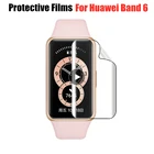 Мягкая Гидрогелевая защитная пленка из ТПУ для Honor Band 6, Защита экрана для Huawei Honor Band 6, ремешок, не закаленное стекло