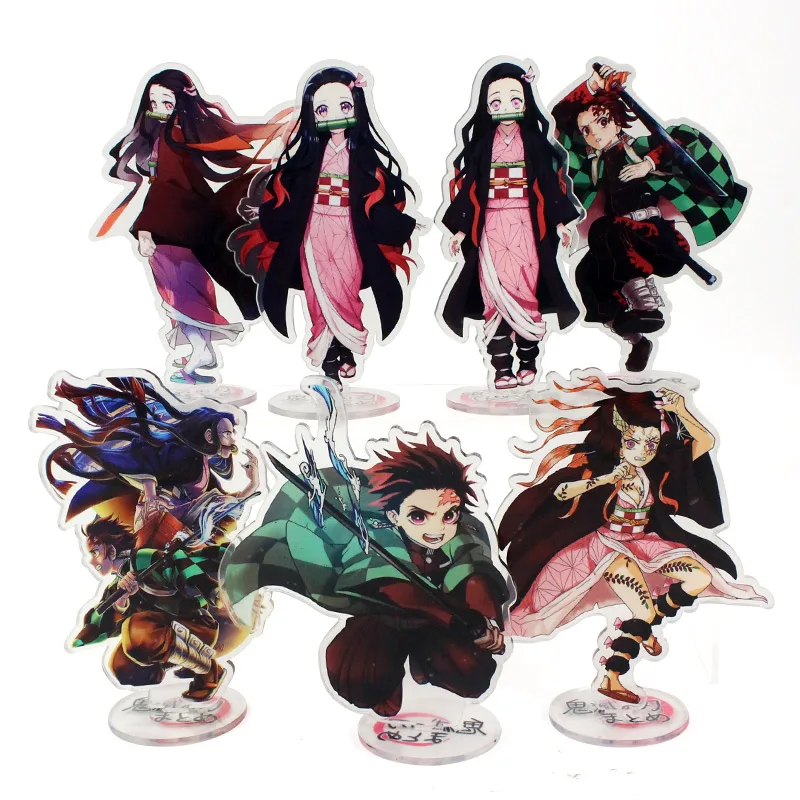 12 15 см убийца демонов киметасу no Yaiba Kamado Tanjirou Nezuko Zenitsu Inosuke фигурка на акриловой