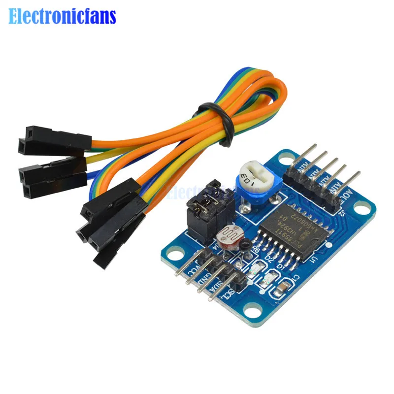 Модуль преобразователя PCF8591 AD/DA аналоговый в цифро преобразователь для платы Arduino