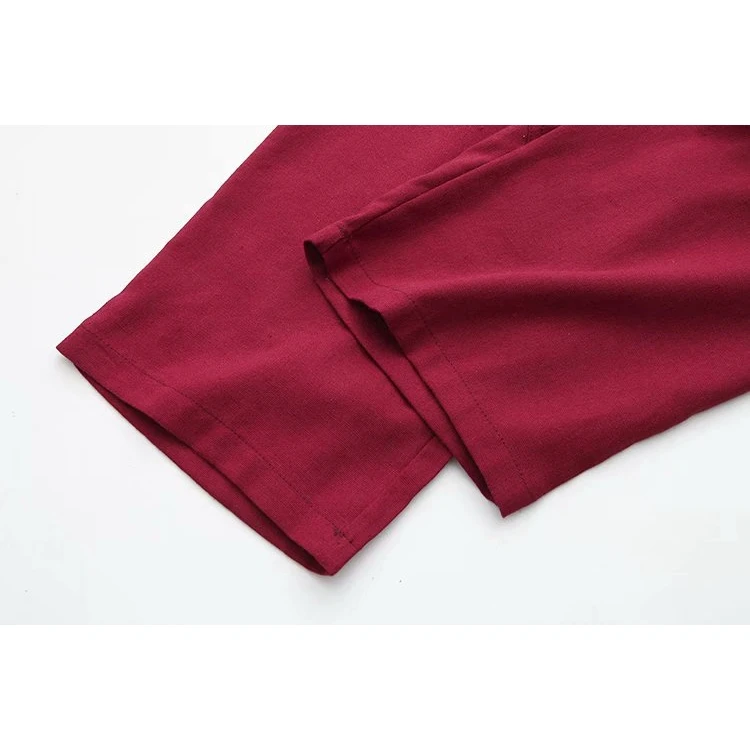 

Plus Size XL-4XL Women Spring Summer Full Cotton Cropped Pants Casual Solid Patchwork Slim Trousers Cotton pants