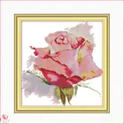 Набор для вышивки Joy Sunday A крест с цветами розы Stitch, Набор для вышивки DIY 14CT 11CT, набор для шитья на холсте, ручная работа, подарок, украшение для дома