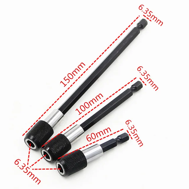 3 шт. 1/4 &quotУдарный диск хвостовик быстросменный держатель для шестигранных бит