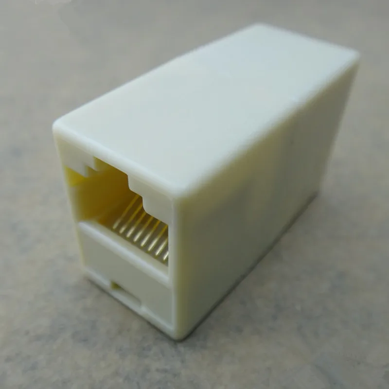 10pcs/lot Network Ethernet Lan Cable Joiner Bilateral 8 Pins Coupler Connector RJ45 Computer Netwoerk Connection Adapters | Компьютеры и