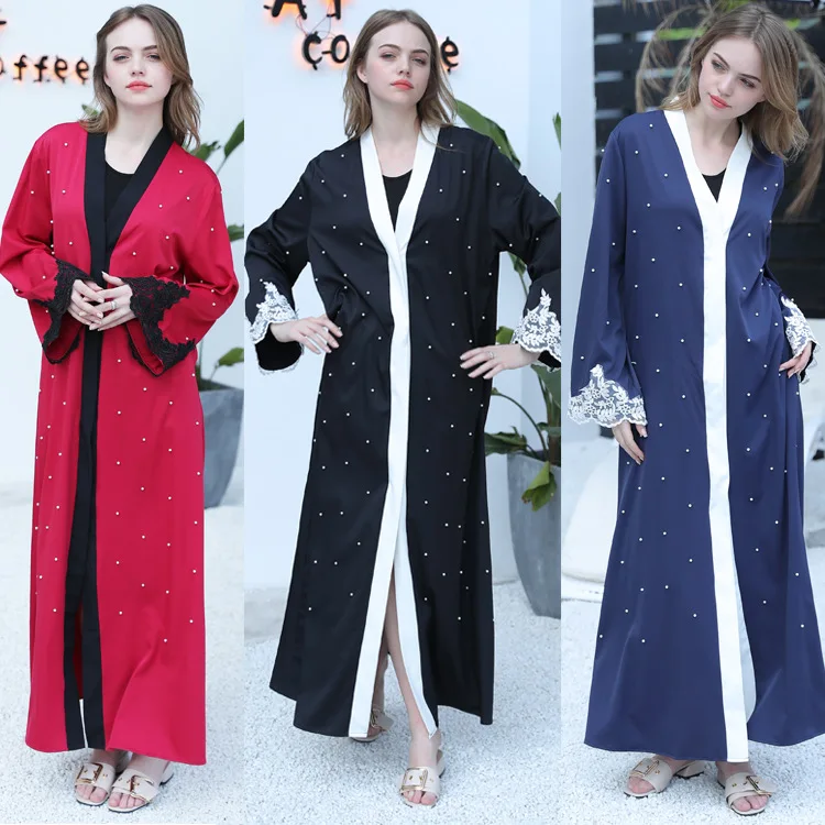 New Supply Free Shipping Arab Muslim cardigan robes Turkish style fashion maxi dress Islam Women Clothing | Тематическая одежда и