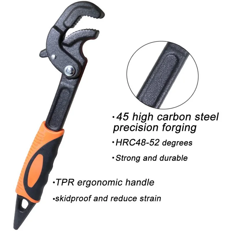 

Bicycle Repair Tool Professional Multi-Function Universal Adjustable Key Wrench Kit High Carbon Steel Snap N Grip Hand Tool