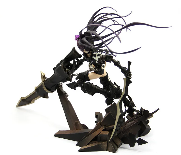 Аниме 29 см безумный Black Rock Shooter BRS фигурку Фигурки игрушки статуя T30 | Игрушки и