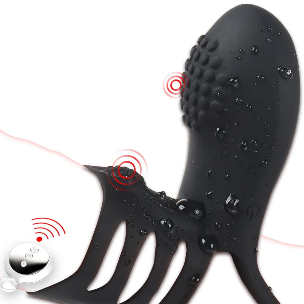 Кольцо вибратор на пенис Задержка эякуляции петух кольцо дистанционное