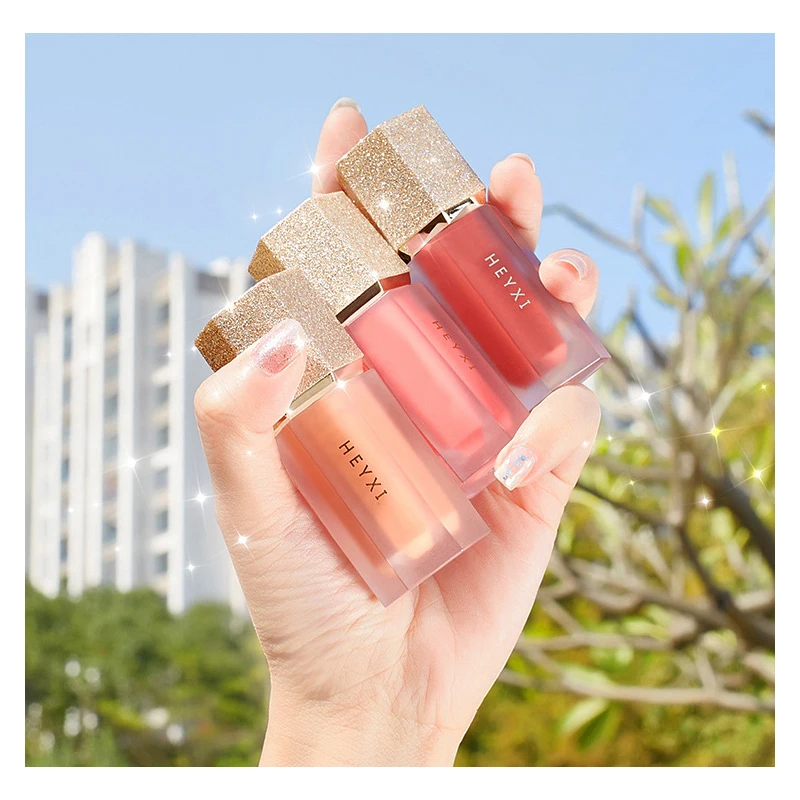 4 вида цветов Румяна для лица Жидкий Макияж водостойкий оранжевый персиковый Blsher