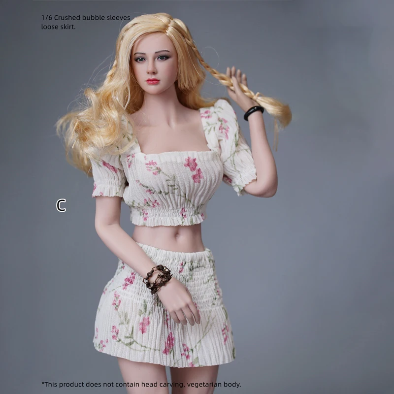 

Женская эластичная короткая юбка с цветочным рисунком и рукавами-фонариками