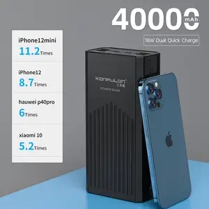 powerbank 40000 mah qc3 0 18w 40000 mah power bank 12v external battery for laptopnotebook power bank for xiaomi samsung free global shipping