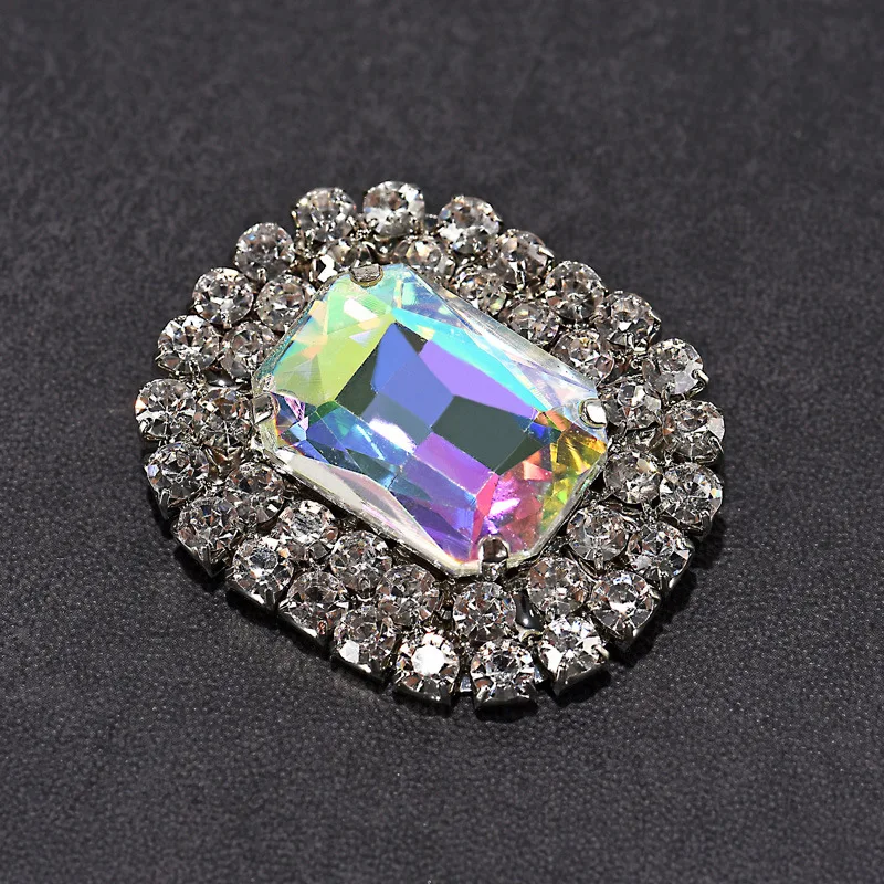 10PCS Clothing Shoe Buckle Jewelry Decorations Charm Shoe Clip Rhinestone Shoe Decoration Women's High Heels Accessories