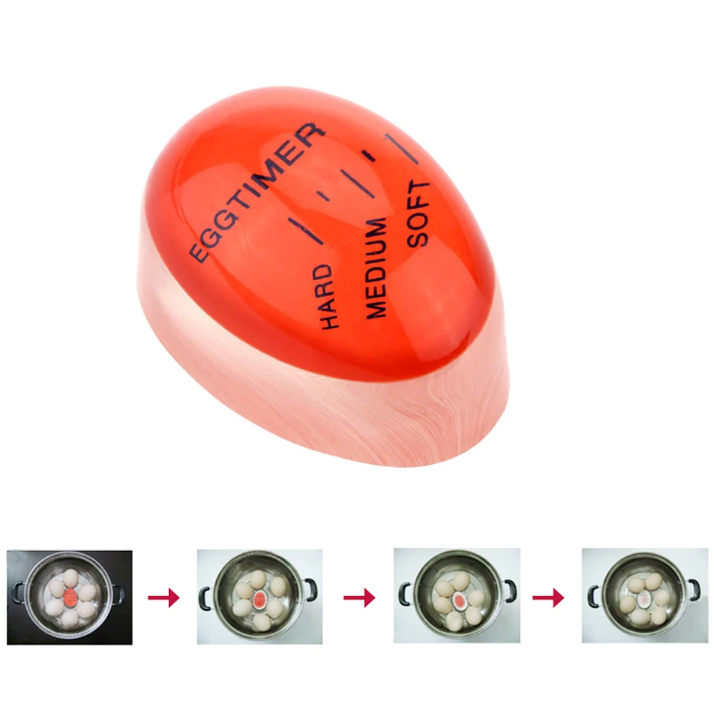 Eggtimer Kitchen Gadget Sets Time Timer Perfect Egg Changing Color Resin Material Temperature Cooking Gadgets Accessories Garden | Дом и сад