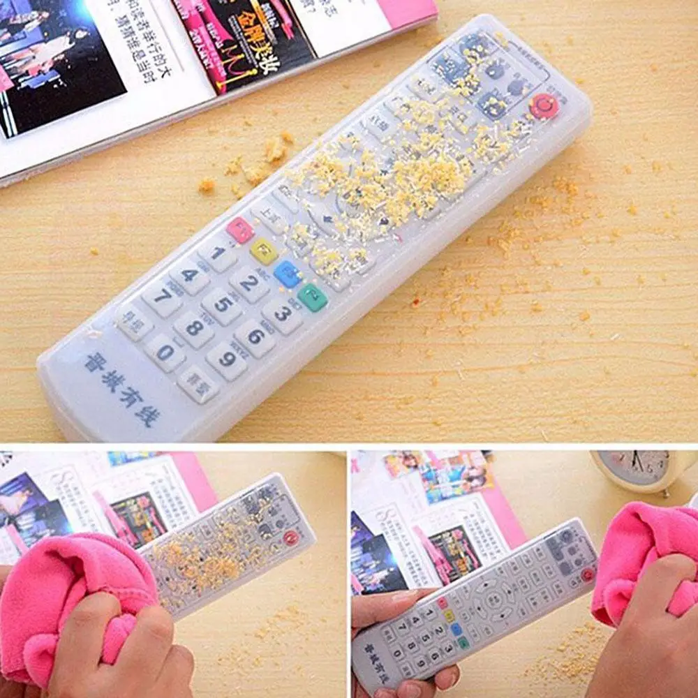 

Silicone TV Remote Control Protective Bag Air Condition Remote Control Case Dust Protective Holder Waterproof Storage Bag