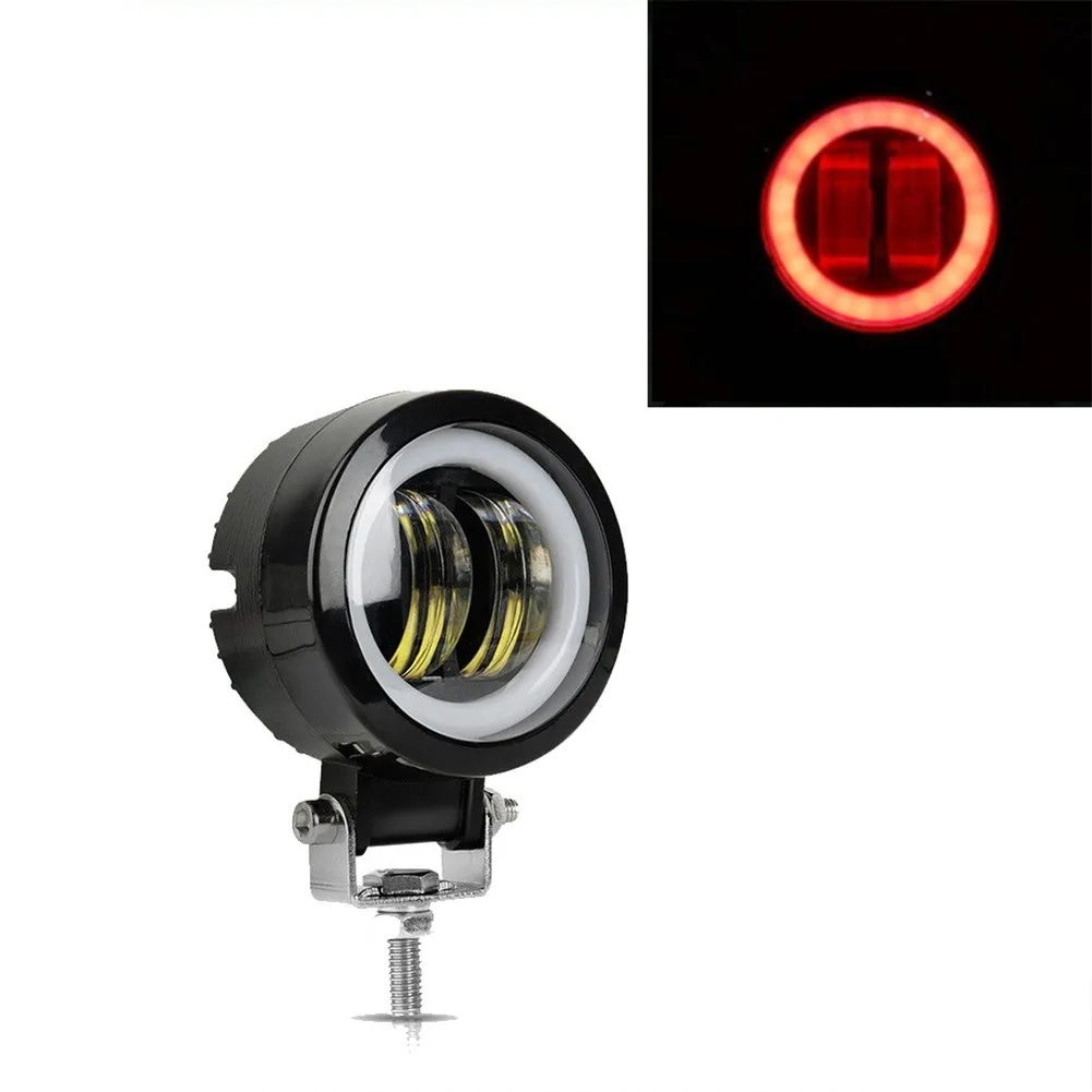 

12V-80V Waterproof Round Angel Eyes LED Light Portable Spotlights Motorcycle Lights Aluminum Alloy Spot Beam