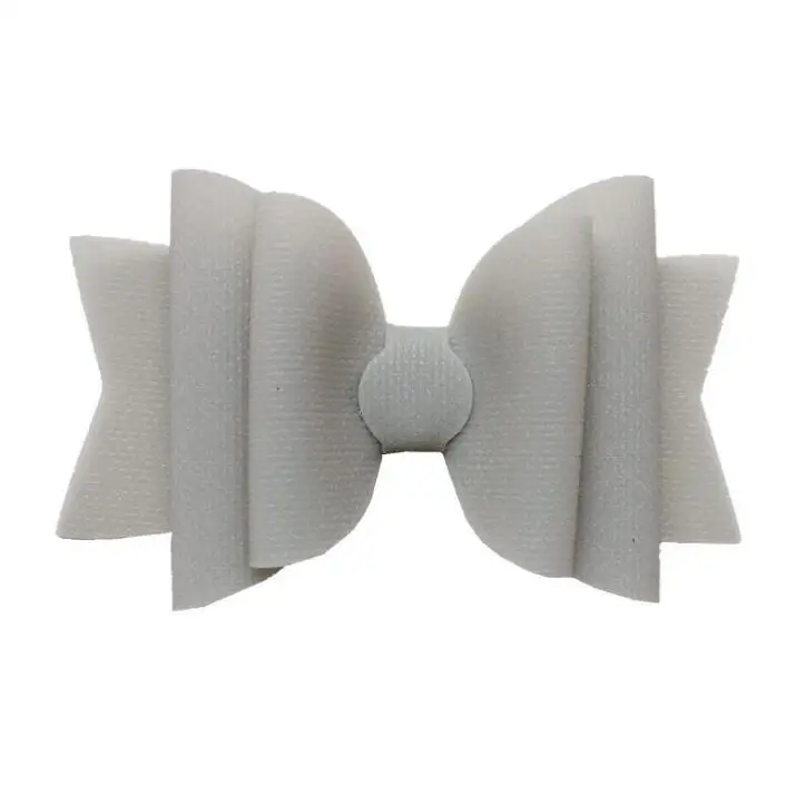 Яркие цвета бант для волос с зажимом детские ПВХ цветные банты шпильки детских