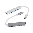 USB C-концентратор 3,0 Type C 3,1, 4 порта, мультиразветвитель, адаптер OTG для Lenovo, Xiaomi, Macbook Pro, 13, 15, Air Pro, компьютерные аксессуары для ПК