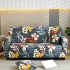 1234-местное растягивающееся покрывало на диван с изображением растений, домашний декор для гостиной, эластичные чехлы на диван, подушка на диван