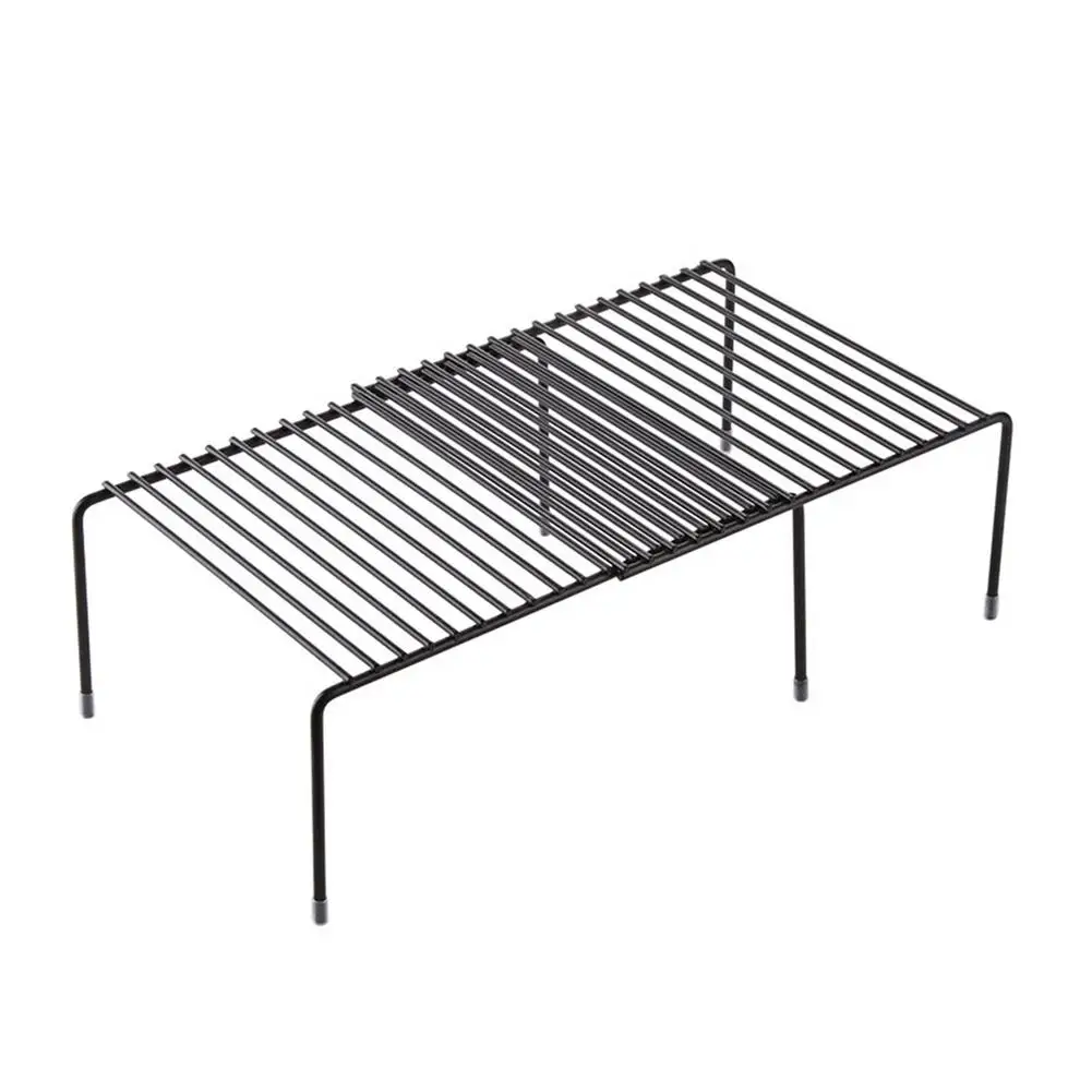 

Выдвижной шкаф-органайзер для полки, утолщенная железная противоскользящая накладка на ножку для кухонного шкафа, ванной комнаты