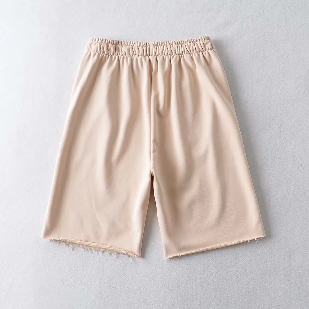 

2021 Spring New Style Women's Fashion Loose Side Split Five-point Shorts Guard Shorts Man Breathable Cotton Gym Short Sweatpants