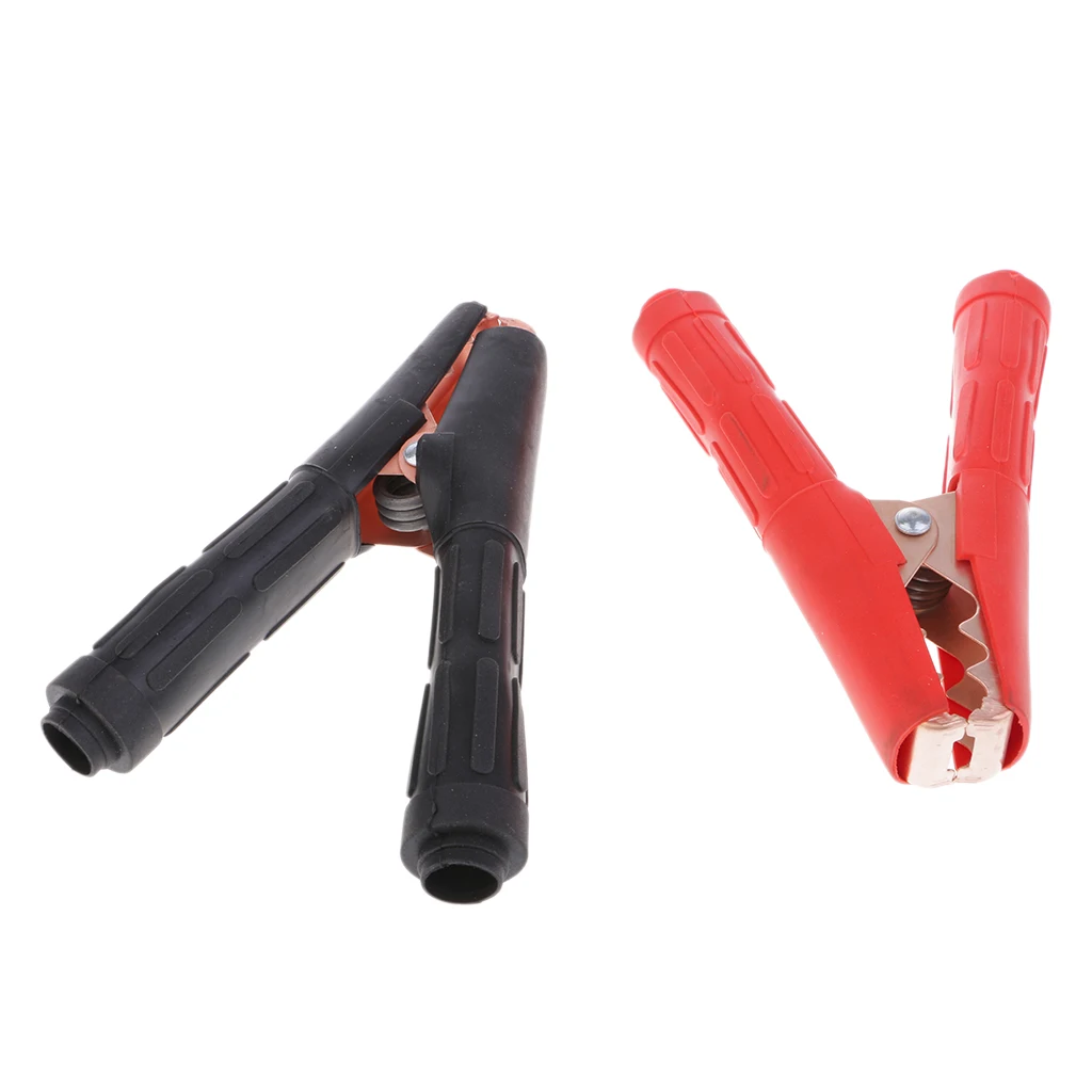 

2x 1000A Black Red Insulated Battery Clip Clamp For Car Auto Vehicle