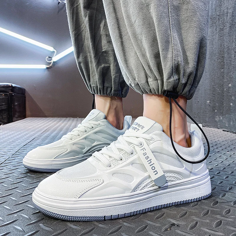 

2021 New summer men's shoes Korean fashion versatile casual board shoes youth breathable thin white shoes fashionable shoes