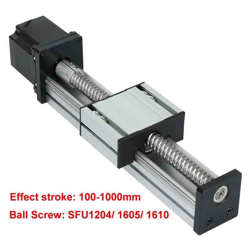 Линейная направляющая с ЧПУ ход 100 1000 мм для сцены движущийся стол SFU1204 SFU1605 SFU1610