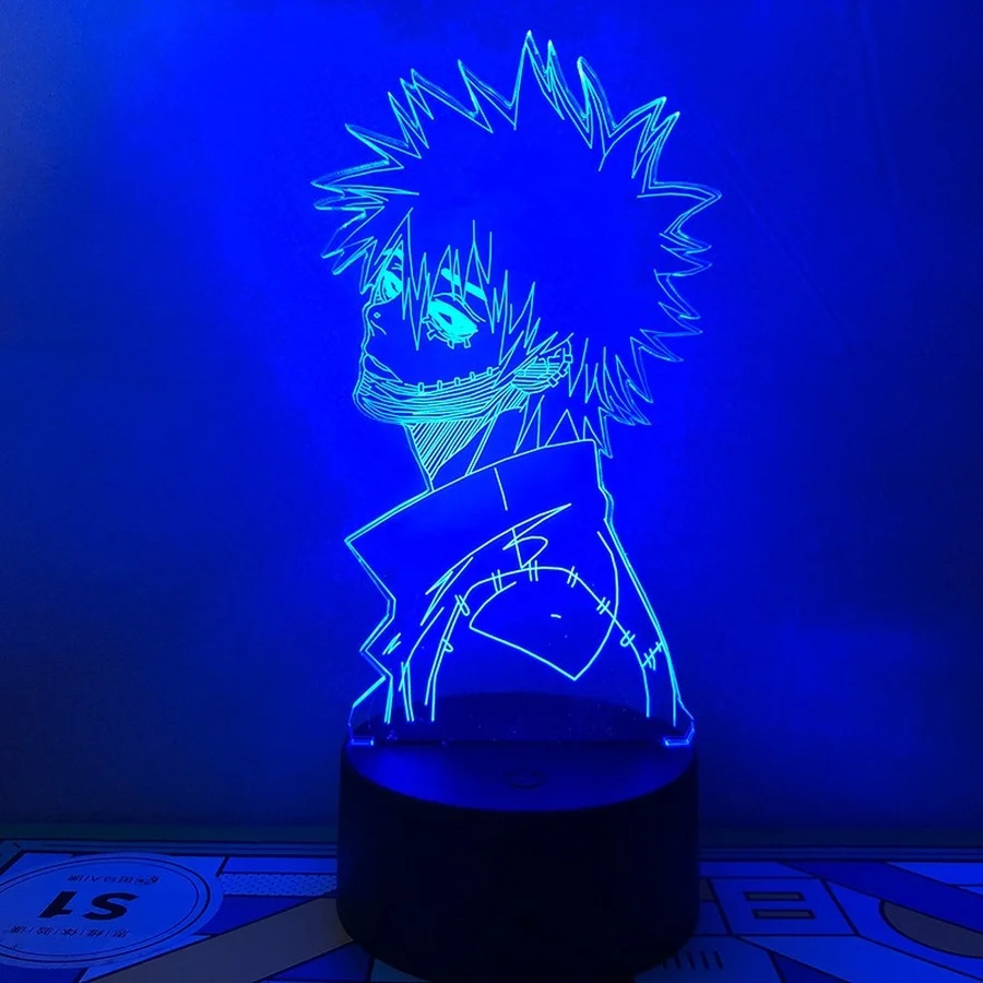 Акриловый СВЕТОДИОДНЫЙ 3d светильник в стиле аниме Моя геройская Академия Dabi