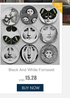 Италия Fornasetti тарелки декоративная тарелка на стену винтажная художественная 8 дюймов настенная подвесная тарелка